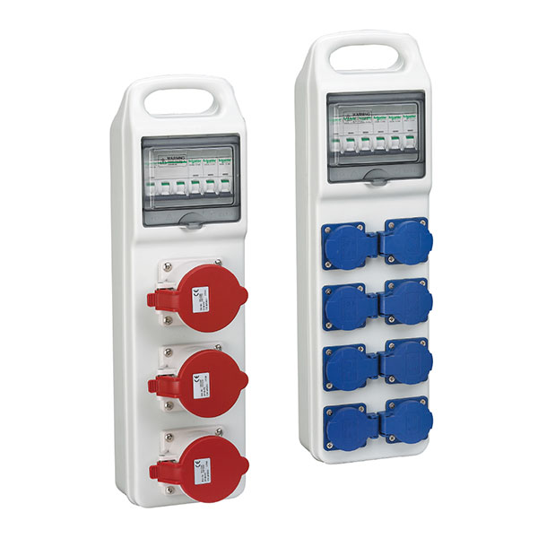 Portable socket distribution box